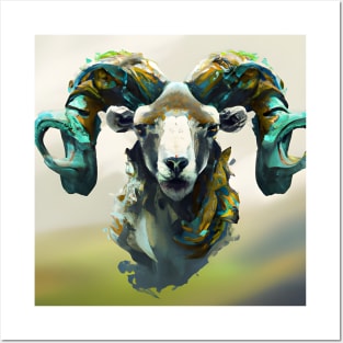 Painted Ram Posters and Art